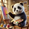 芸術パンダ 特徴: 創造力豊かで感性が鋭い。 キーワード: アート、センス、クリエイティブ。