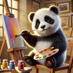 芸術パンダ 特徴: 創造力豊かで感性が鋭い。 キーワード: アート、センス、クリエイティブ。