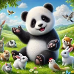 おしゃべりパンダ 特徴: 話すのが好きで、社交的で明るい性格。 キーワード: 会話、社交性、ユーモア。