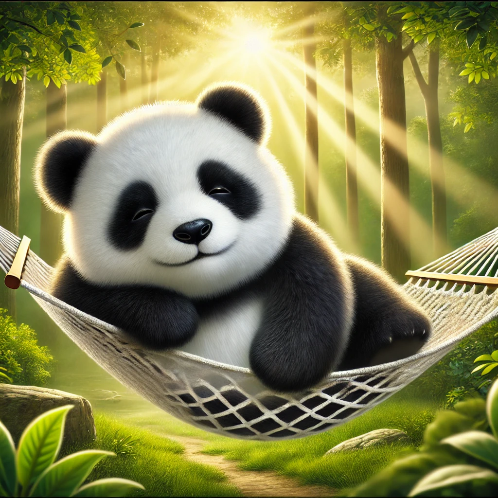 癒しパンダ 特徴: 周りの人を安心させる癒しの存在。 キーワード: 優しさ、安心感、ほっこり。